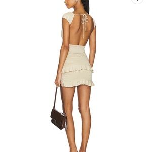 Elegant Cream Ruffle Skirt